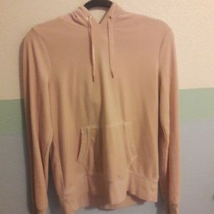 Pale Pink Velour Hoodie